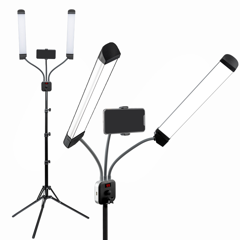 더블넥 집중 조명 음식 사진 속눈썹 유튜브 핸드폰 촬영 조명 장비