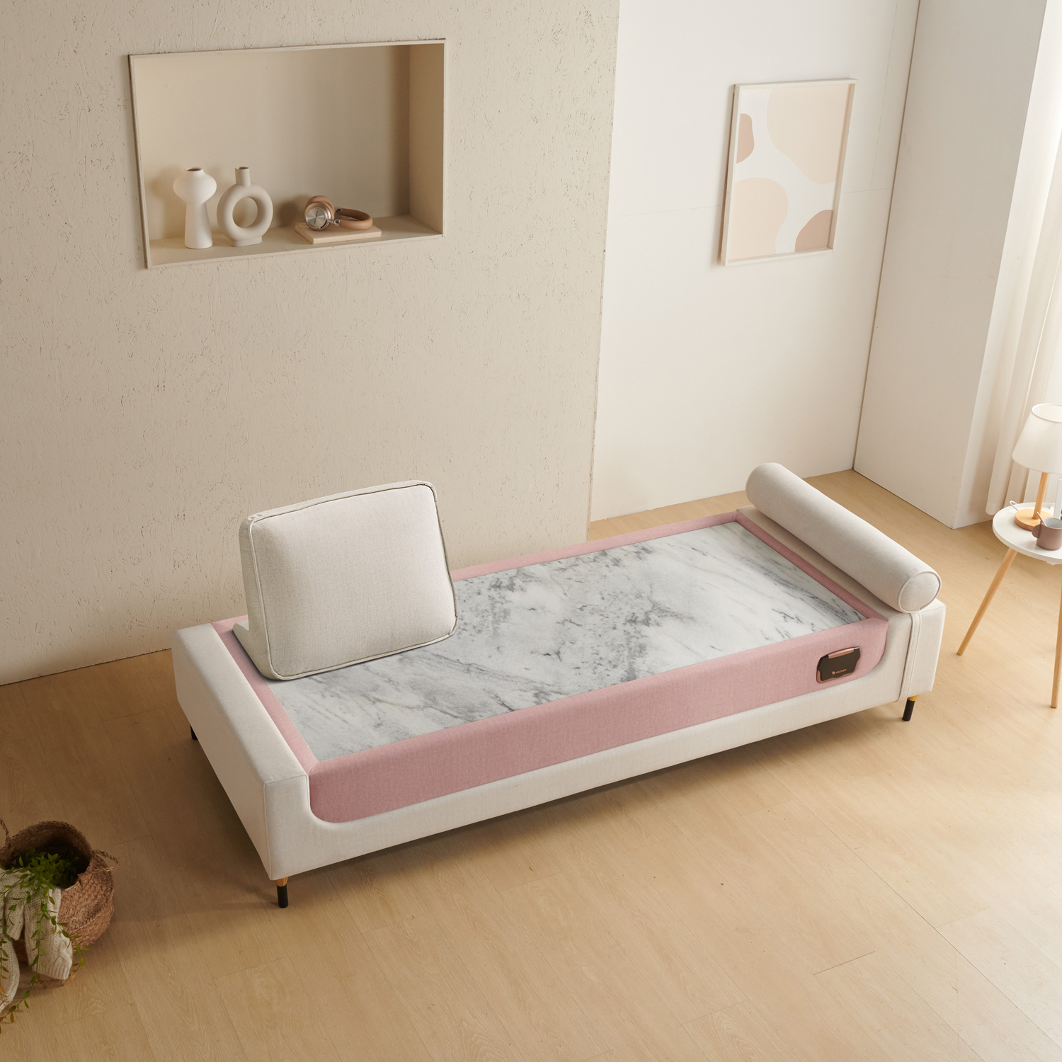 가보건강침대 황토 밀양흙침대 세라믹볼 세라믹스 돌침대 데이베드 소파 패브릭 F로제SE