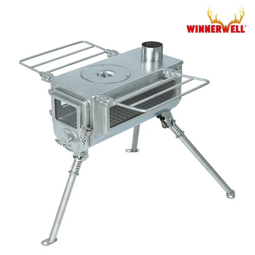 [위너웰] 우드랜더 더블 뷰 우드스토브 캠핑용 화목난로 S (910259)