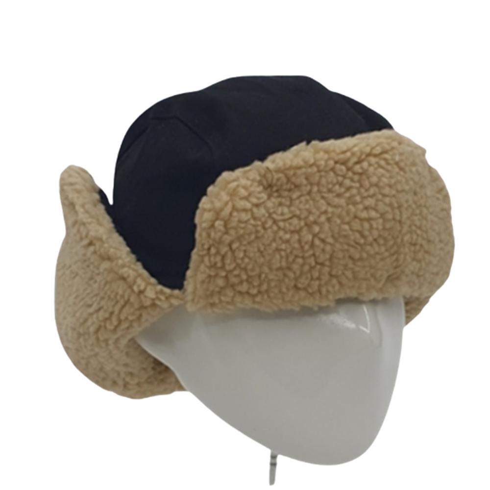 겨울모자 군밤모자 트래퍼햇 누빔 뽀글이 귀덮개 블랙