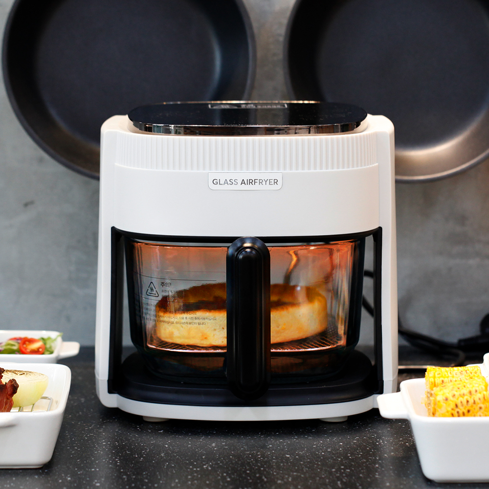 비더셰프 더 글라스 에어프라이어 유리 바스켓 스텐 4.5L