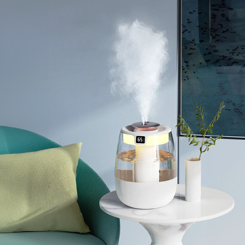 헤몬 에그포그 미니가습기 사무실 초음파 저소음 무드등 탁상용 책상용 가습기