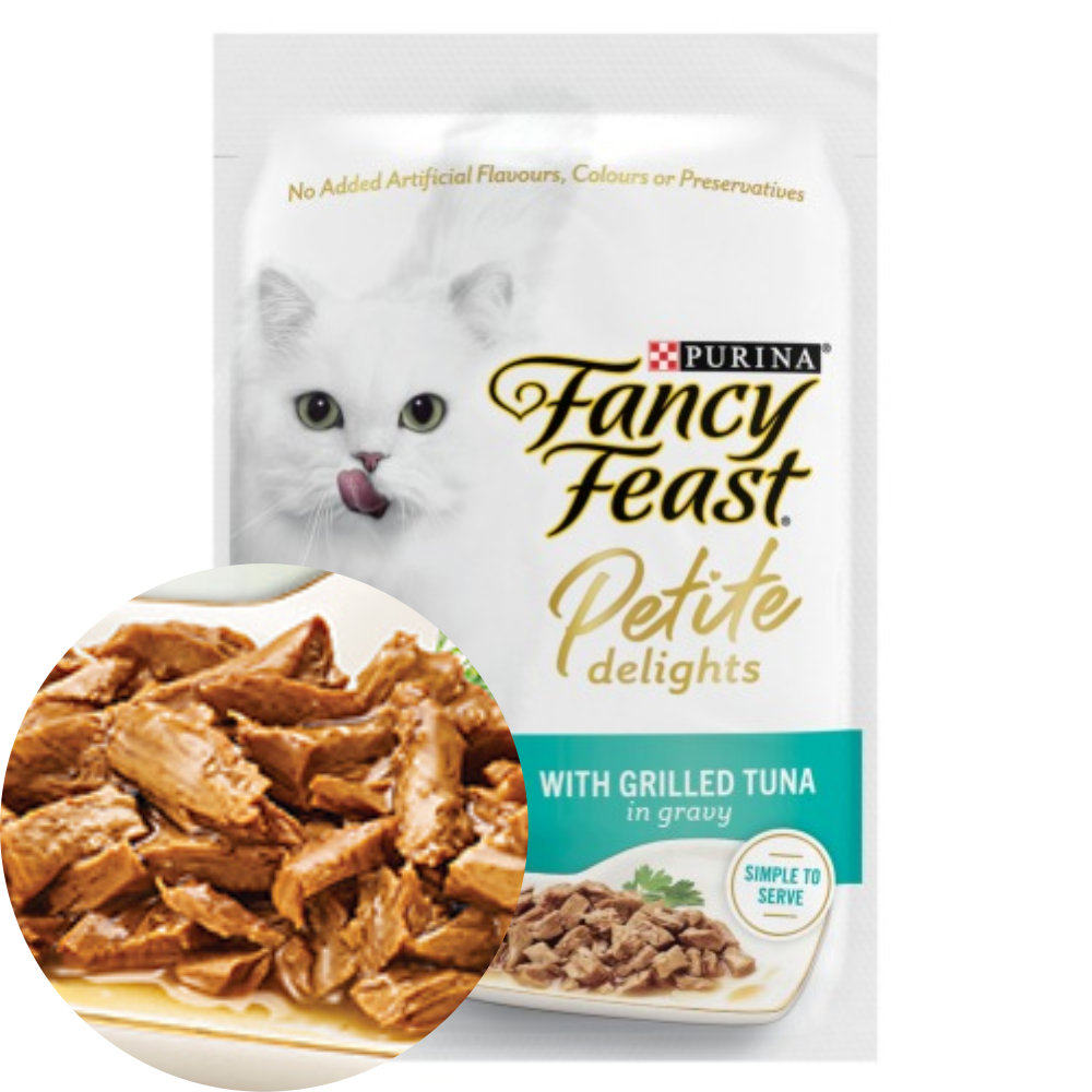 팬시피스트 쁘띠 딜라이트 고양이 주식 파우치 참치, 50g, 1개 : 블랑캣