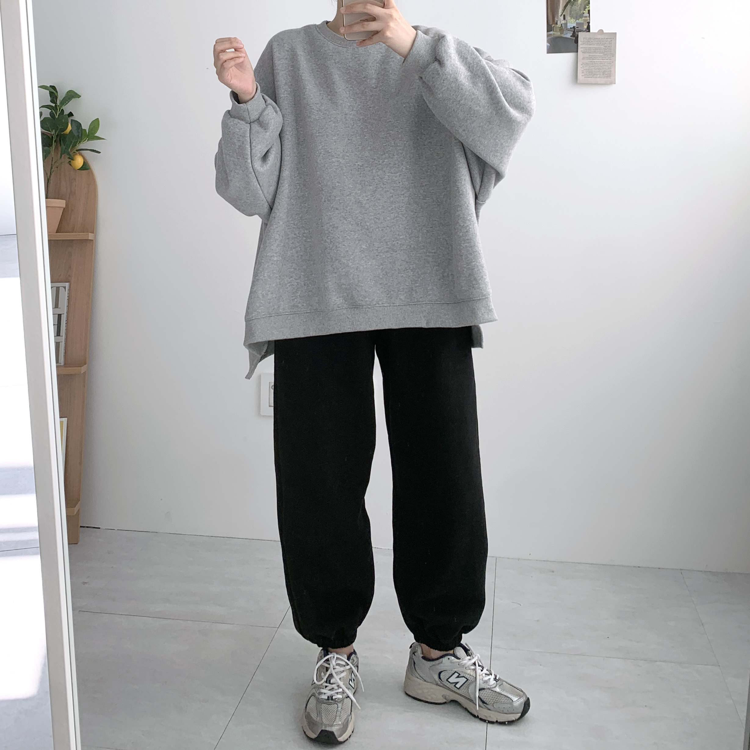 겨울 양기모조거팬츠 핑크조거팬츠 이미지 8