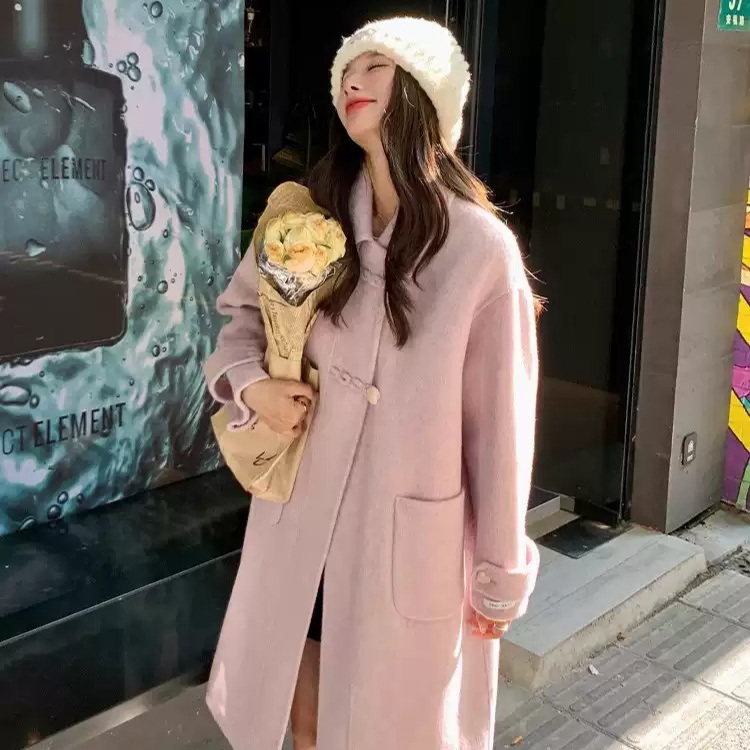 개소리 12화 이수경 코트 핑크 김세경 캐시미어 카라넥 의상 옷 패션 - 메인 이미지
