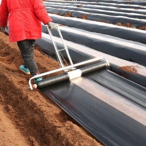 비닐덮는기계 피복기 관리기 무동력 1인용 농업용 텃밭