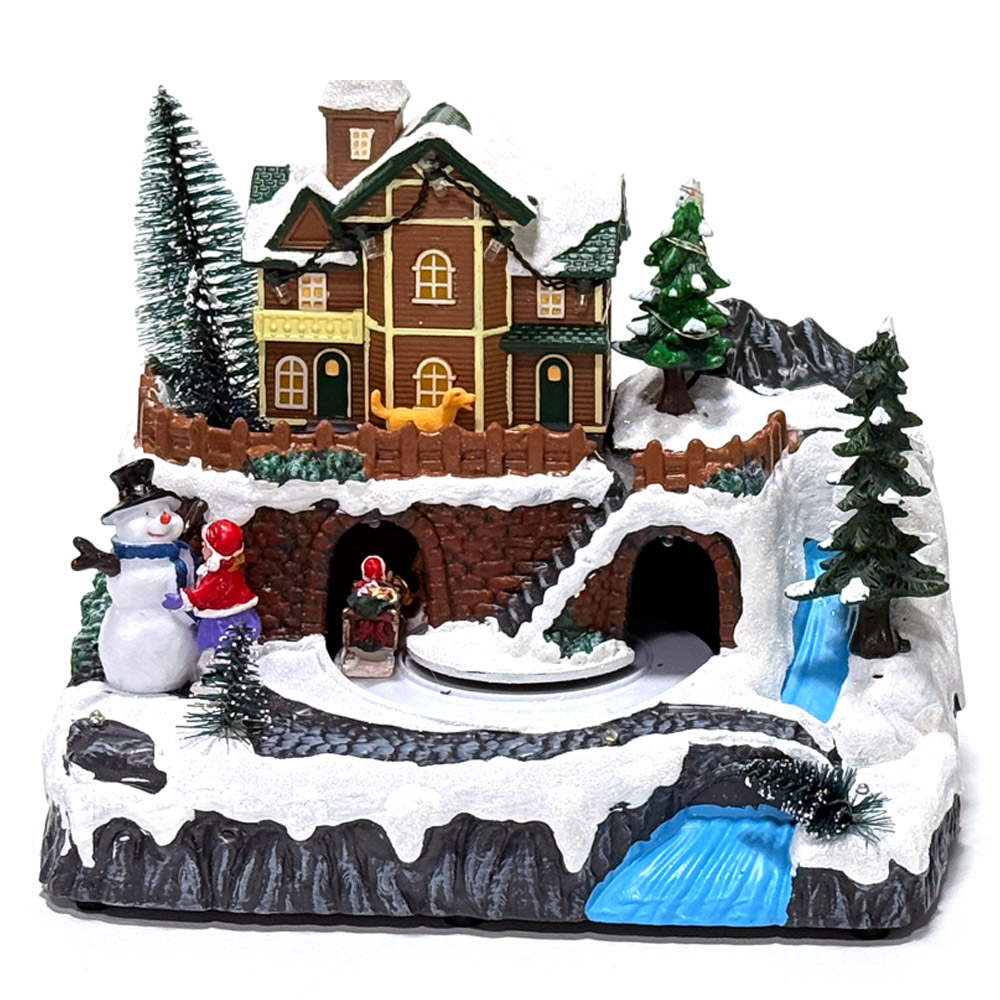 움직이는 기차 크리스마스 오르골 크리스마스장식 선물 크리스마스소품 트레인눈사람