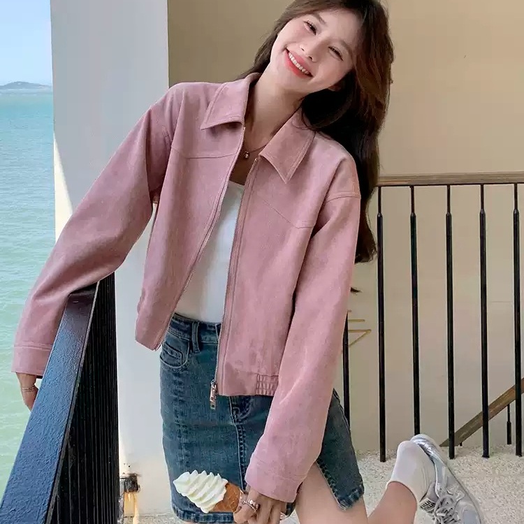 짠남자 6화 장도연 자켓 코트 카라넥 스웨이드 의상 옷 패션 - 상품 이미지