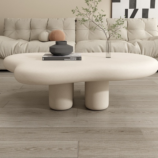 뭉게구름 책상 클라우드 물결 테이블 화이트풍 인테리어