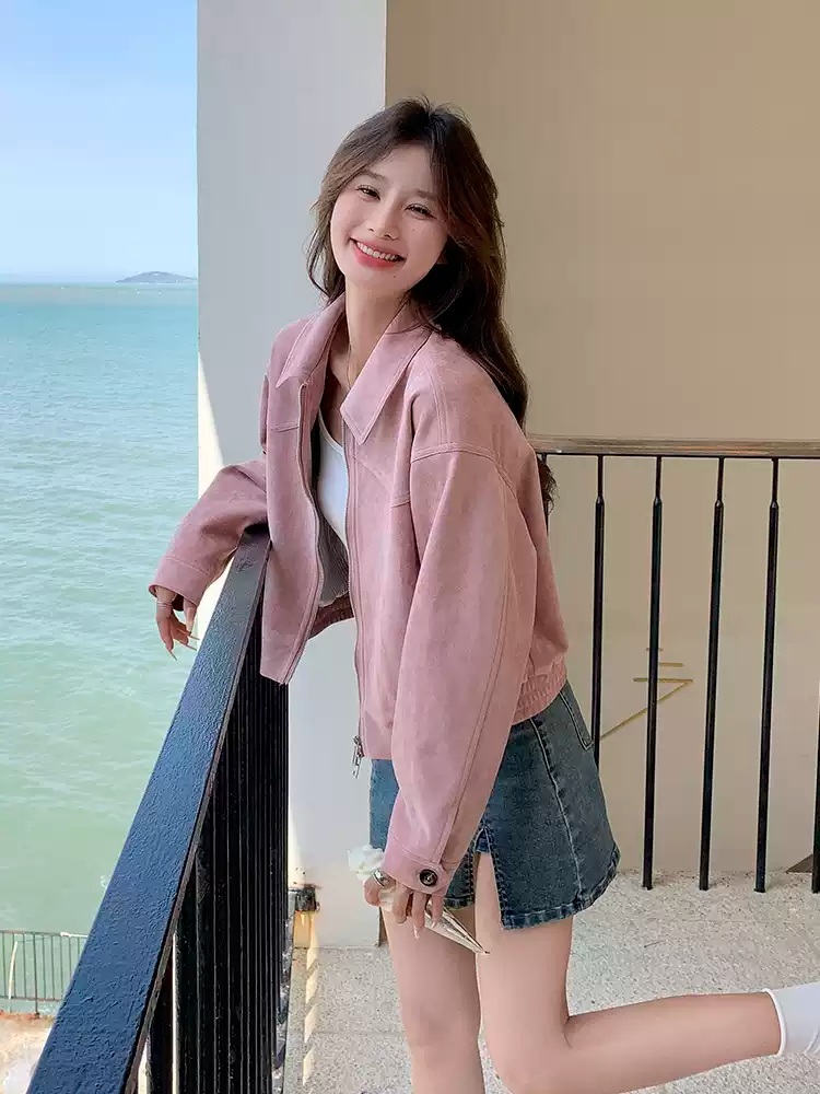짠남자 6화 장도연 자켓 코트 카라넥 스웨이드 의상 옷 패션 - 상세 이미지 4