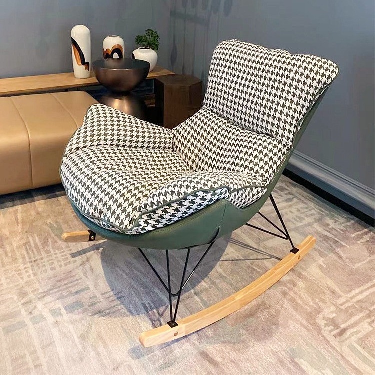 인테리어 흔들 의자 1인용 디자인 휴식 암체어 원룸