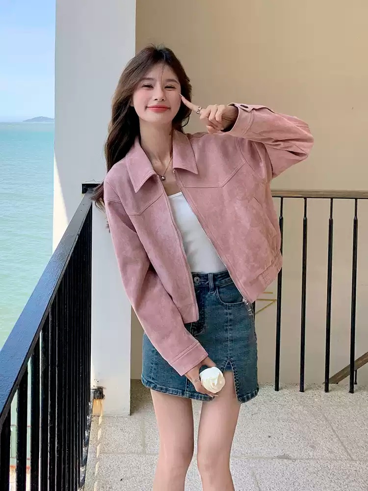 짠남자 6화 장도연 자켓 코트 카라넥 스웨이드 의상 옷 패션 - 상세 이미지 5