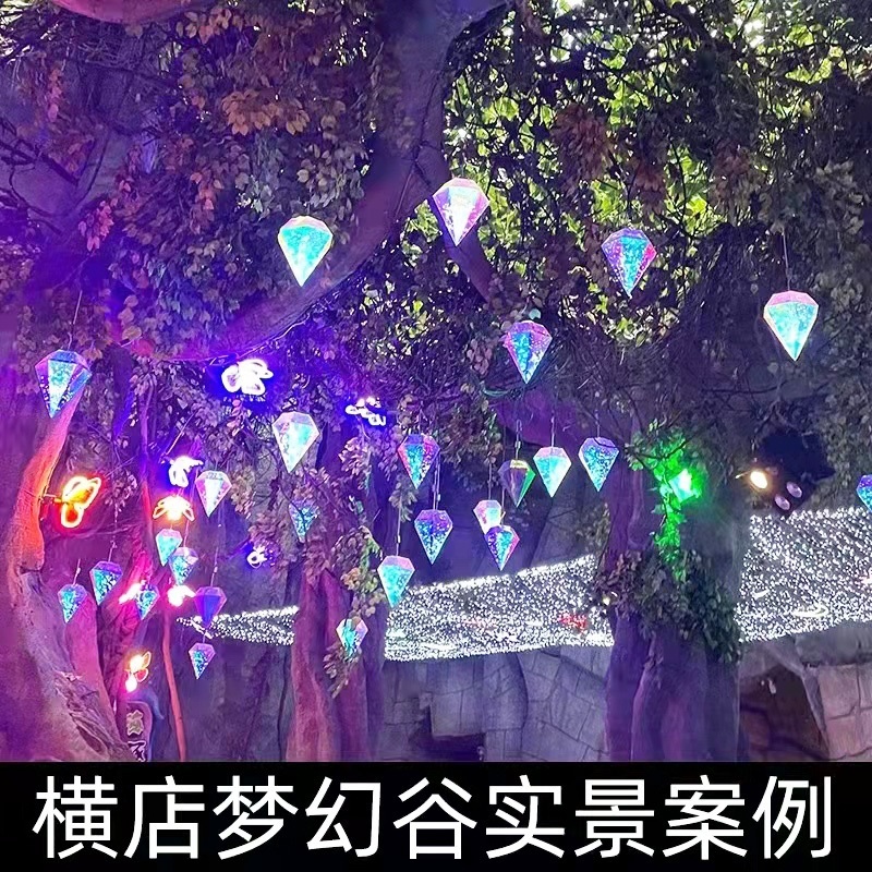 보석 모형 다이아몬드 소품 팬텀 조명 라이트 글로우 거리 LED - 상세 이미지 3