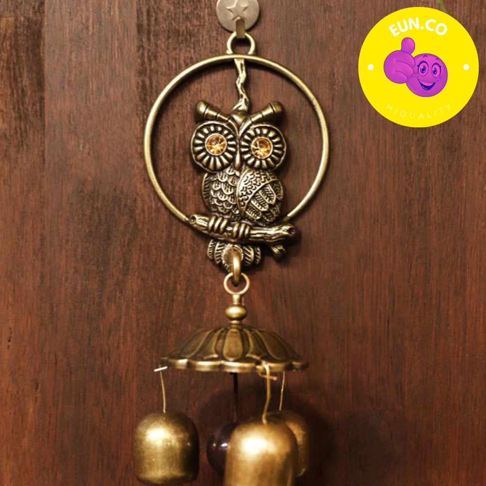 앤틱 벽장식 종 문장식 코뚜레 종 올빼미 부엉이 엔틱 차임벨 손님 입구종