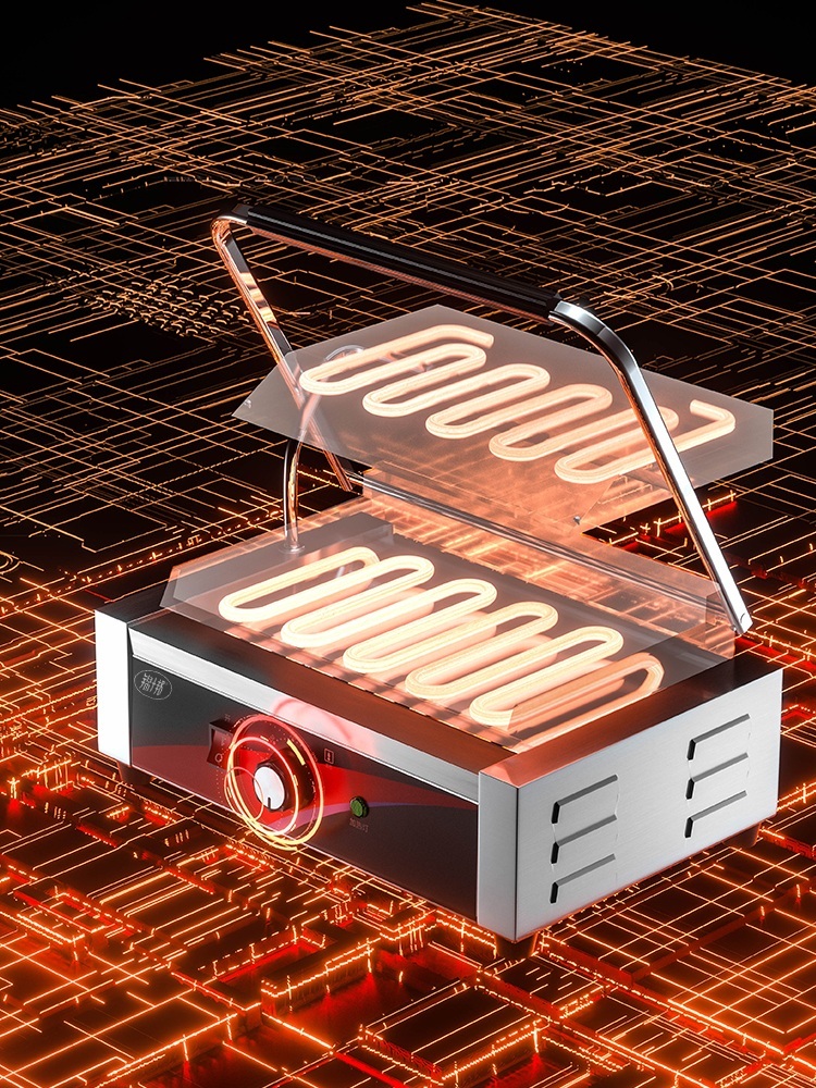 철판 크룽지 기계 누룽지 크로플 아이스크림콘 그릴