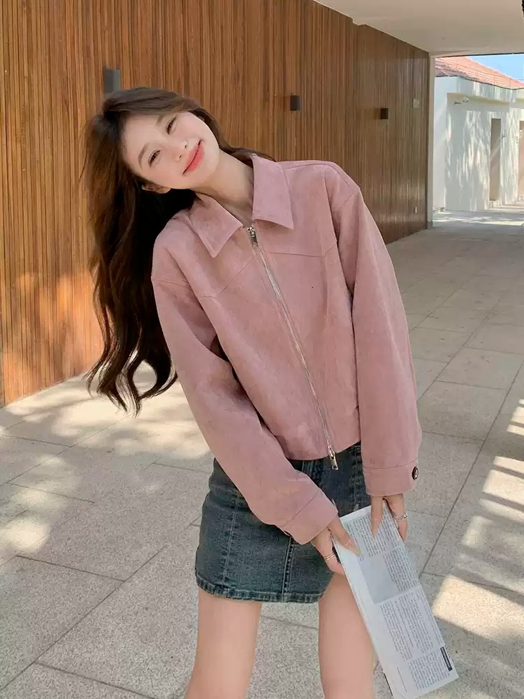 짠남자 6화 장도연 자켓 코트 카라넥 스웨이드 의상 옷 패션 - 상세 이미지 2