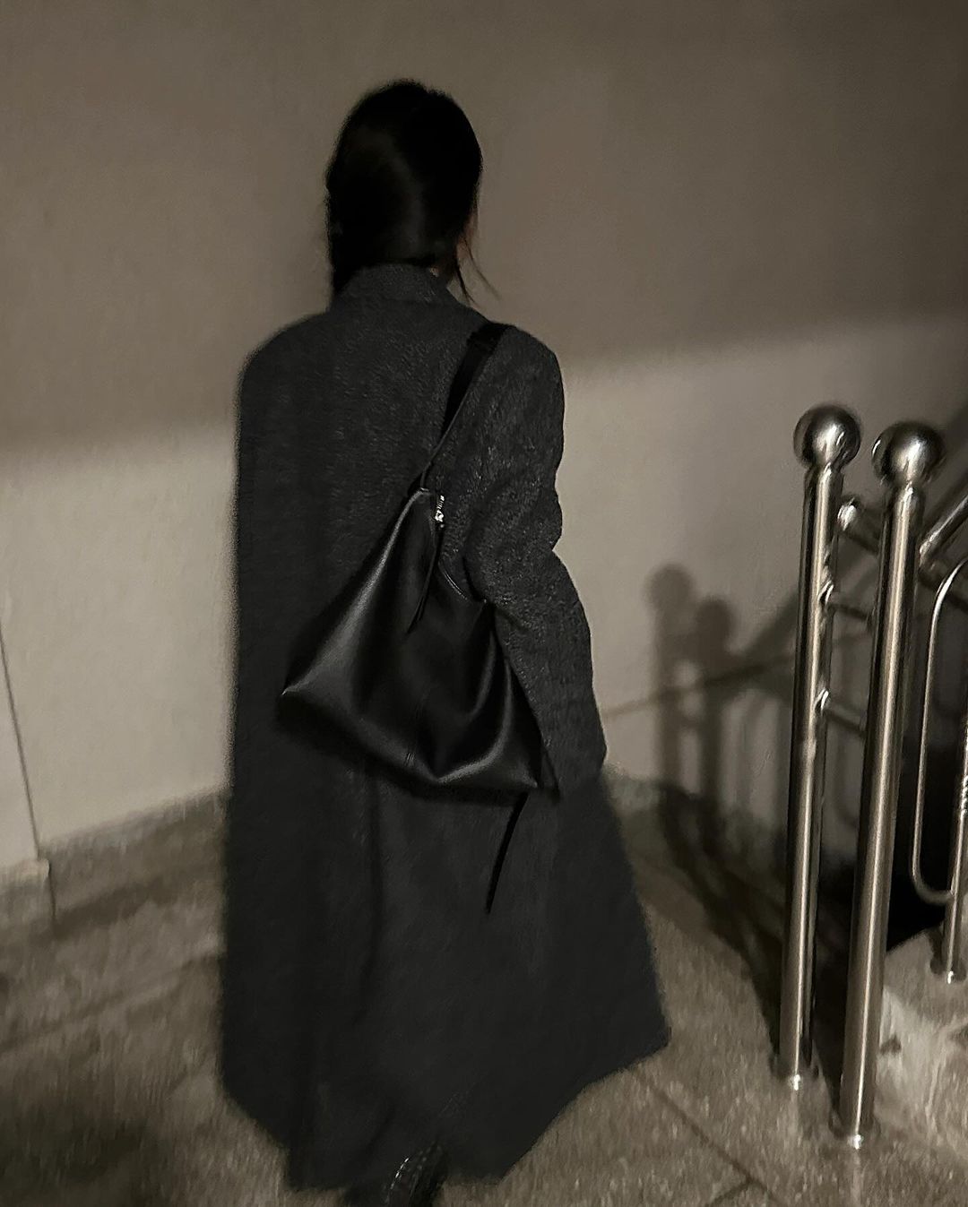 디델 여성 빅카라 울 하객룩 출근룩 오피스룩 오버핏 루즈핏 싱글 롱 코트 상세 이미지 28