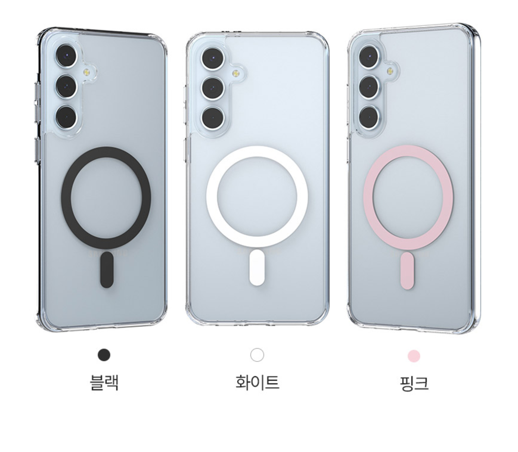 갤럭시S24FE 케이스 맥세이프 투명 슬림 - 상세 이미지 2