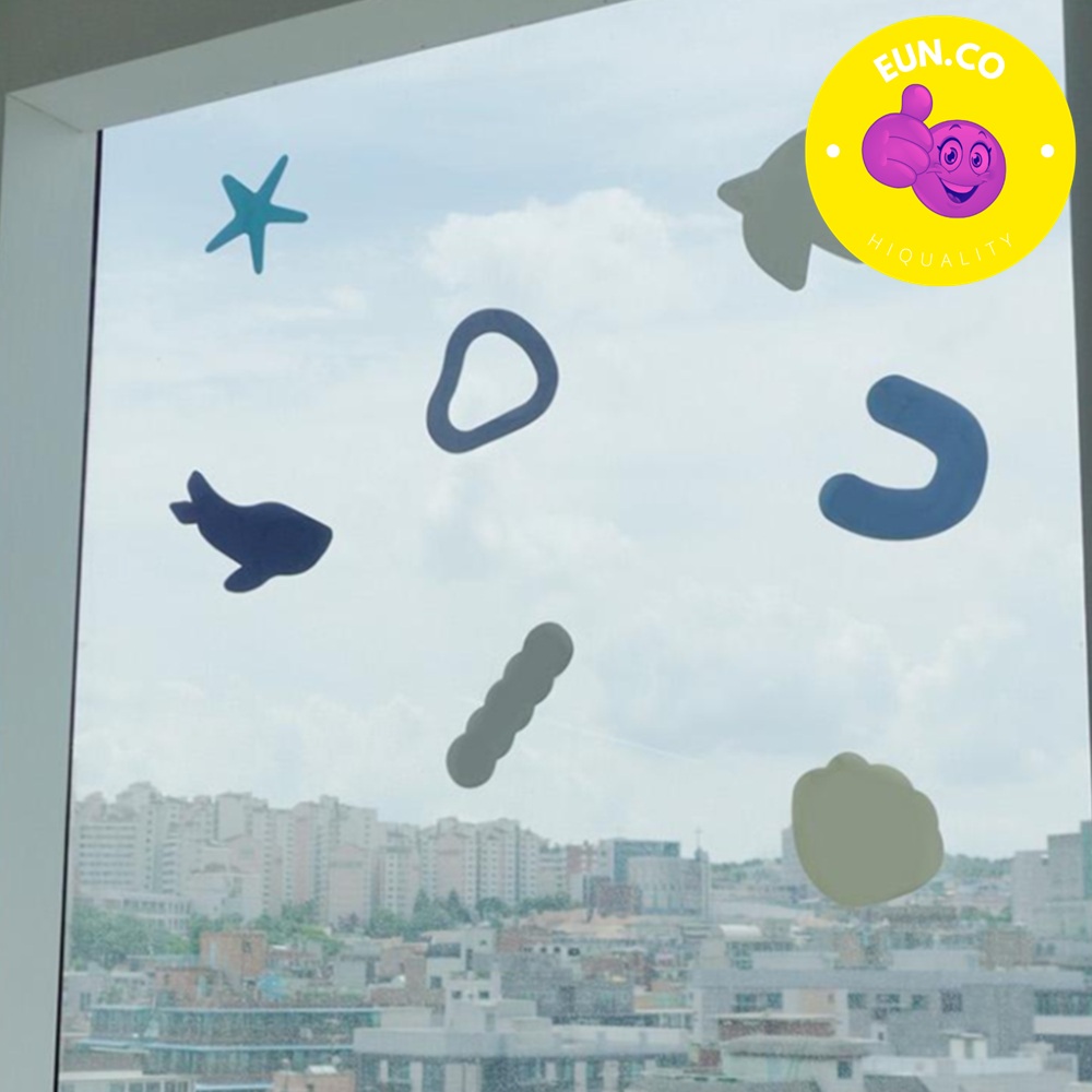창문 스티커 호텔방 꾸미기 에어비앤비 전신거울 유리 부착 데코 - 상품 이미지