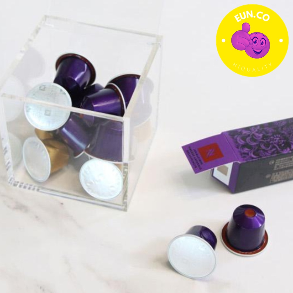 커피 캡슐 소분통 정리대 캡슐커피 네스프레소 투명 사각 수납함 일리