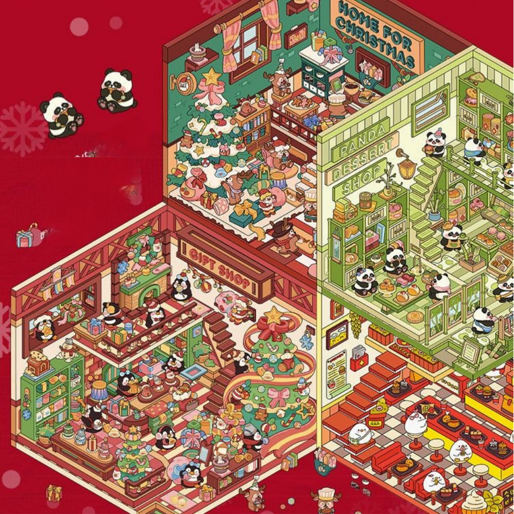 3D 스티커 방꾸미기 입체 다꾸 크리스마스 스티커 - 상세 이미지 2