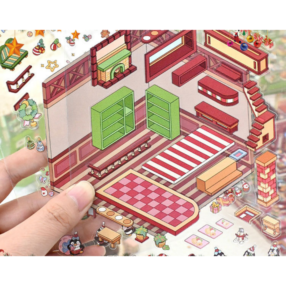 3D 스티커 방꾸미기 입체 다꾸 크리스마스 스티커 - 상세 이미지 5