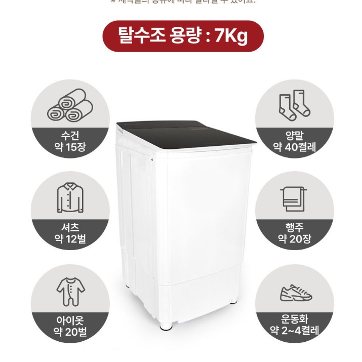 신일 전기 탈수기 스텐 미니 빨래 탈수기 수영복 옷 탈수기 - 상세 이미지 3