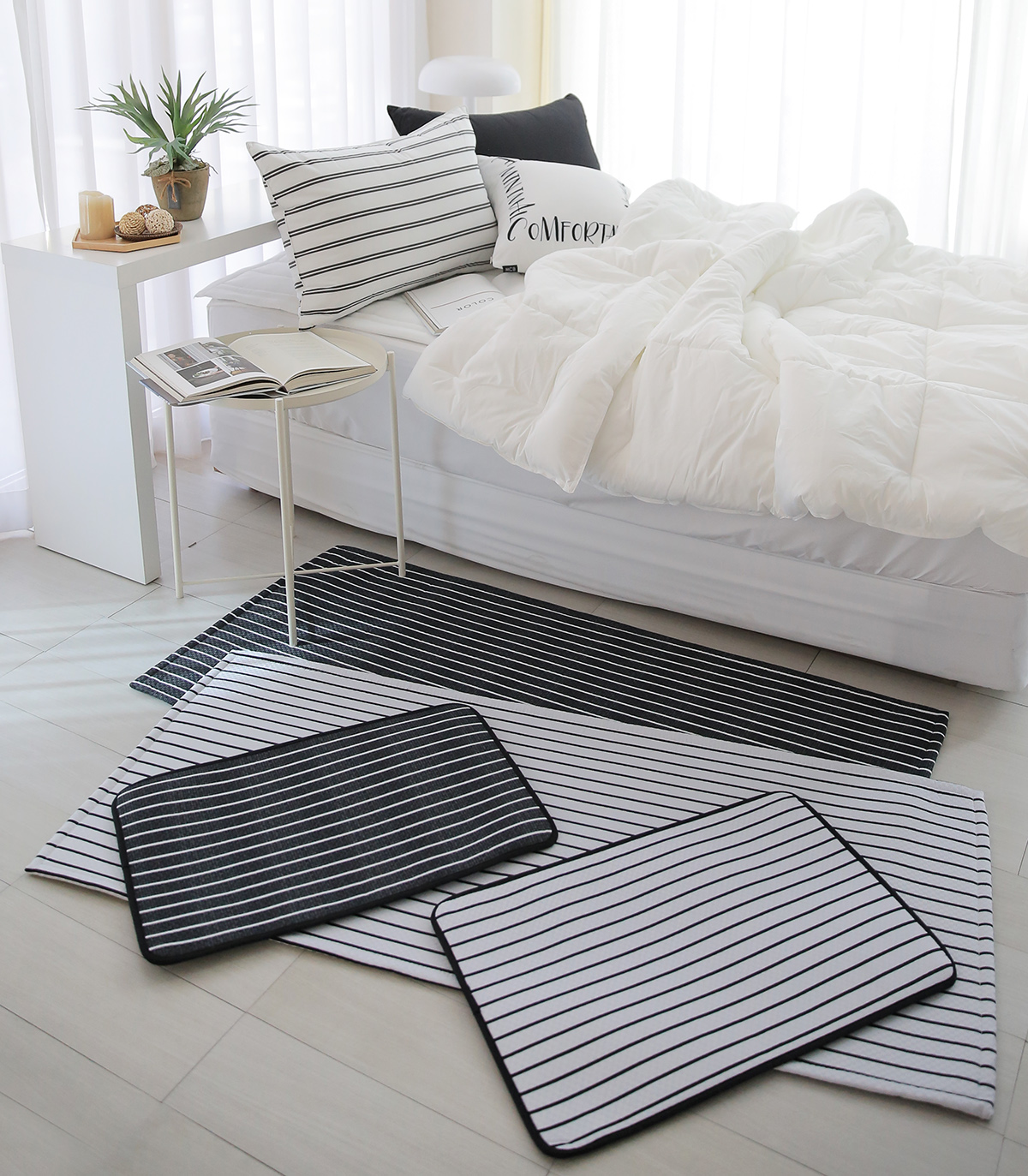 엠시베딩 발매트 침실 주방 싱크대 현관 화장실매트 미끄럼방지 러그