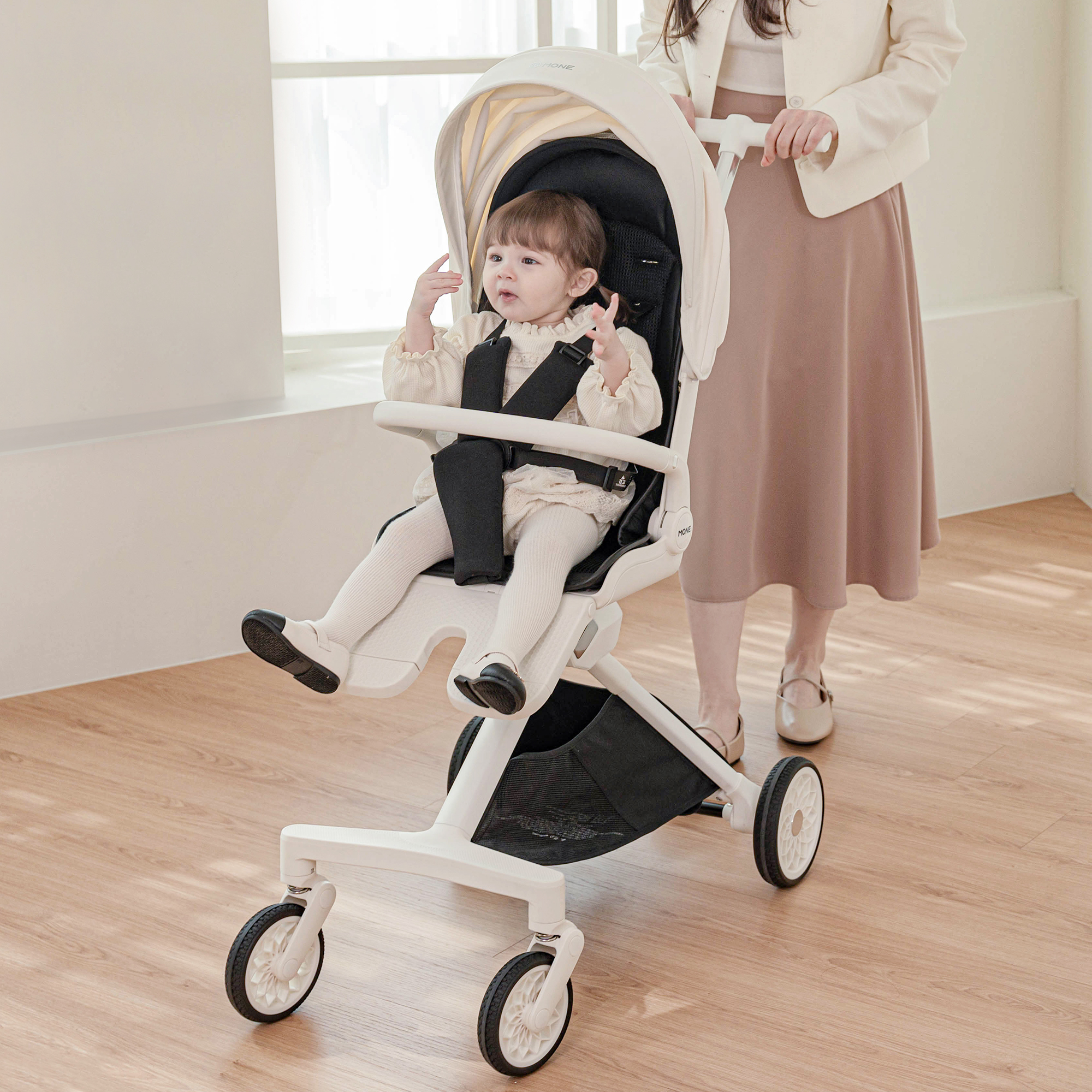 MONE 모네 프리미엄 트라이크 휴대용 유모차 유모카 (모기장+바람막이+가방)