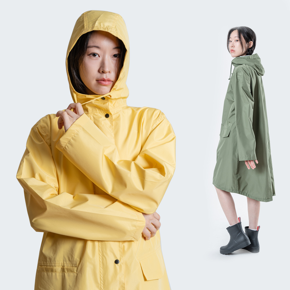 단다니 레인코트 예쁜 여성 우비 골프 비옷
