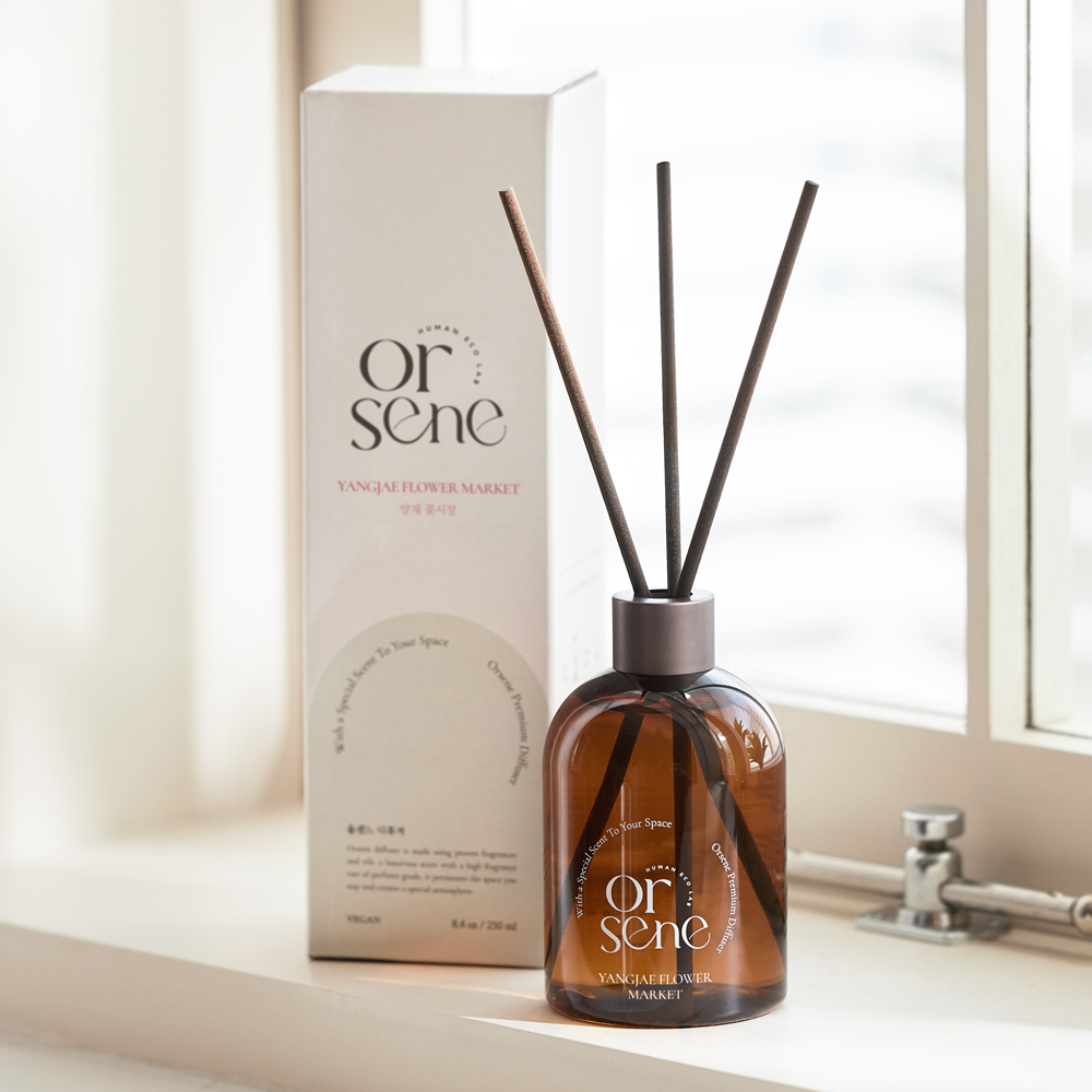올센느 디퓨저 방향제 실내 화장실 화캉스 인테리어 집들이선물 생화향 250ml 양재꽃시장