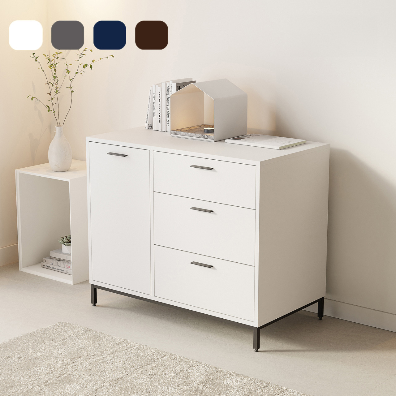 서랍 수납장 1000 안방 수납장 베란다장 거실 분유존 수납장