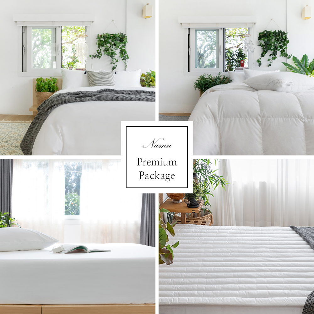 고밀도 호텔침구 맞춤 이불커버 세트 풀 패키지 P SET 베개솜 매트리스커버 침대패드