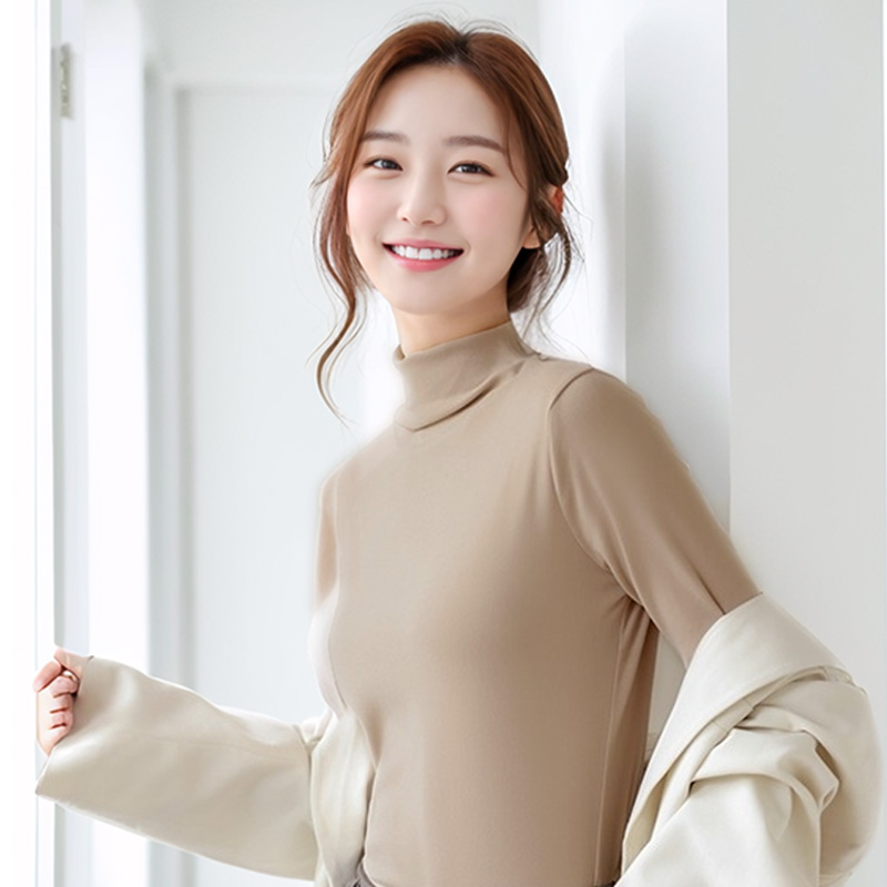 루시드 목폴라티 반목티 이너 모크넥 티셔츠 - 상세 이미지 2