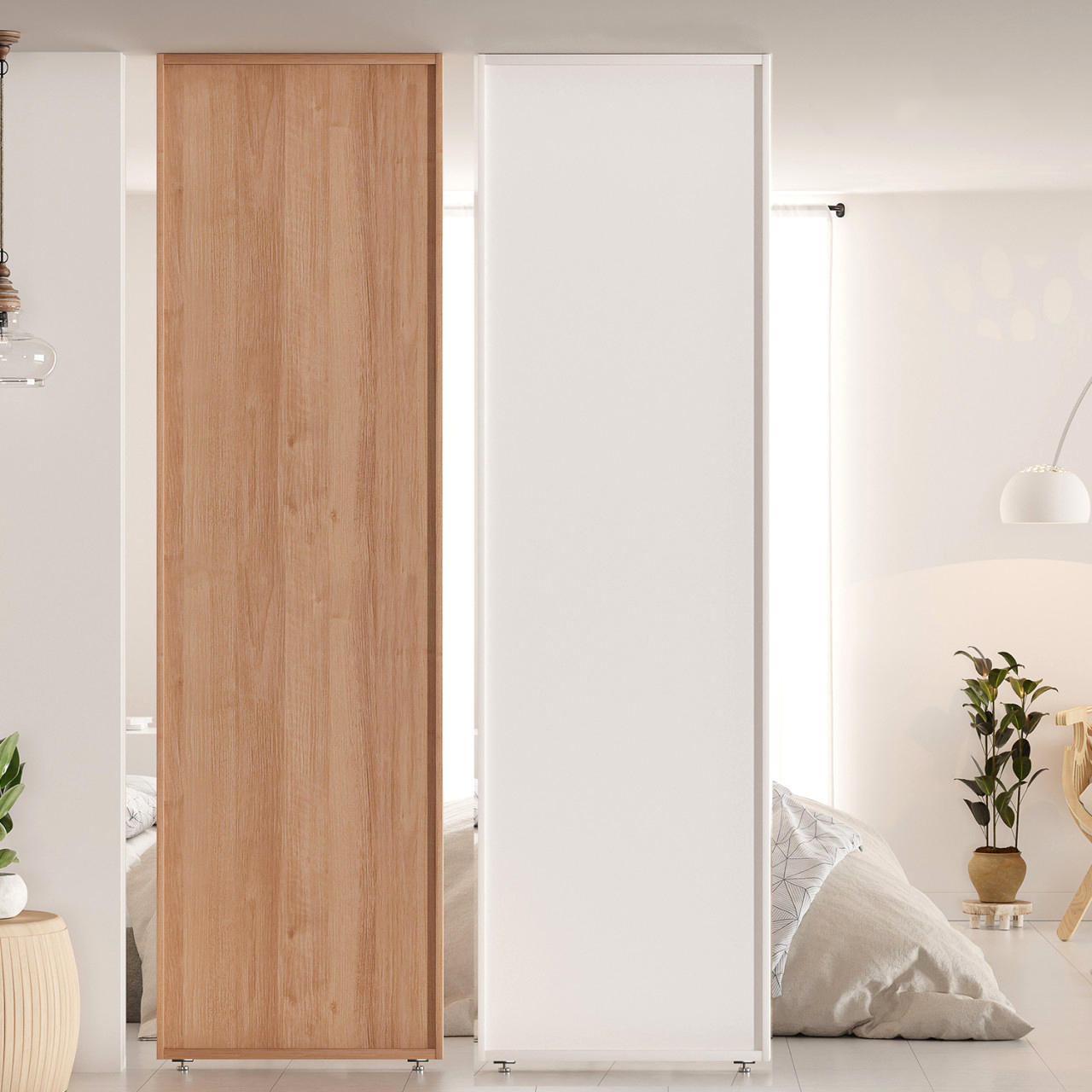 가벽 파티션 주방 가림막 파티션 우드 무타공 사무실 인테리어 310