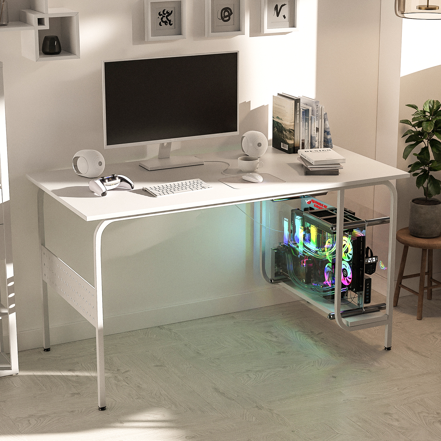 컴퓨터책상 1200 조립식 책상 미디 데스크 노트북 책상