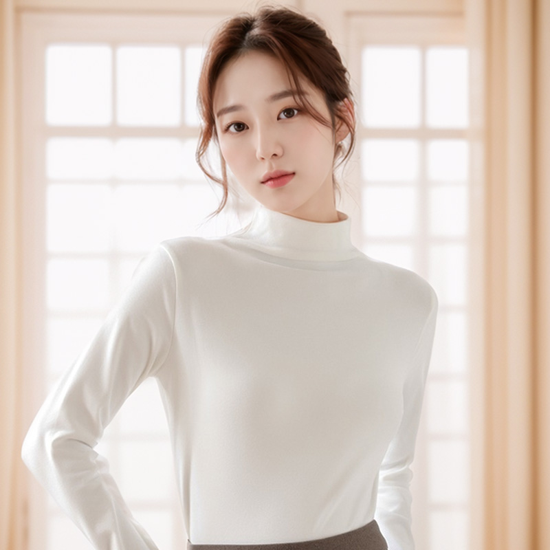 1+1 루시드 폴라티 반목 반폴라 모크넥 티셔츠 - 상품 이미지