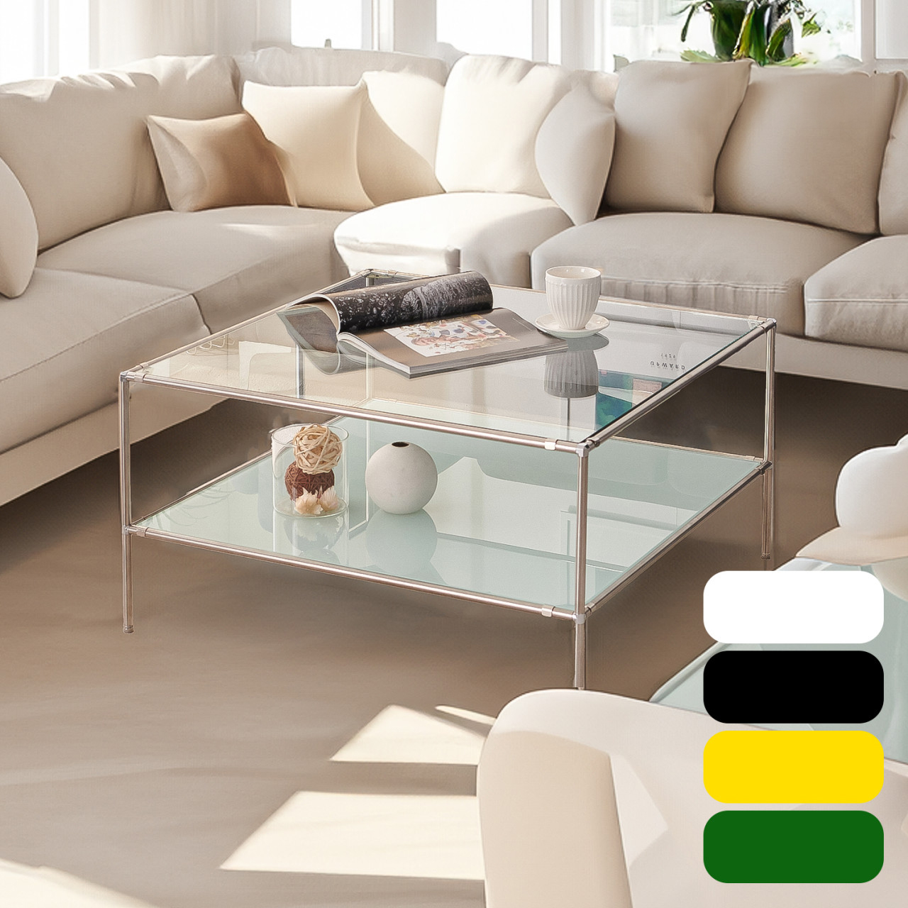 강화 유리테이블 780 유리 소파테이블 거실 모듈 탁자 좌식