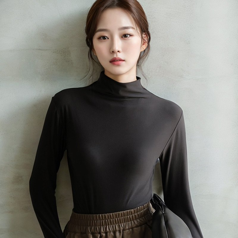 1+1 루시드 폴라티 반목 반폴라 모크넥 티셔츠 - 상세 이미지 5