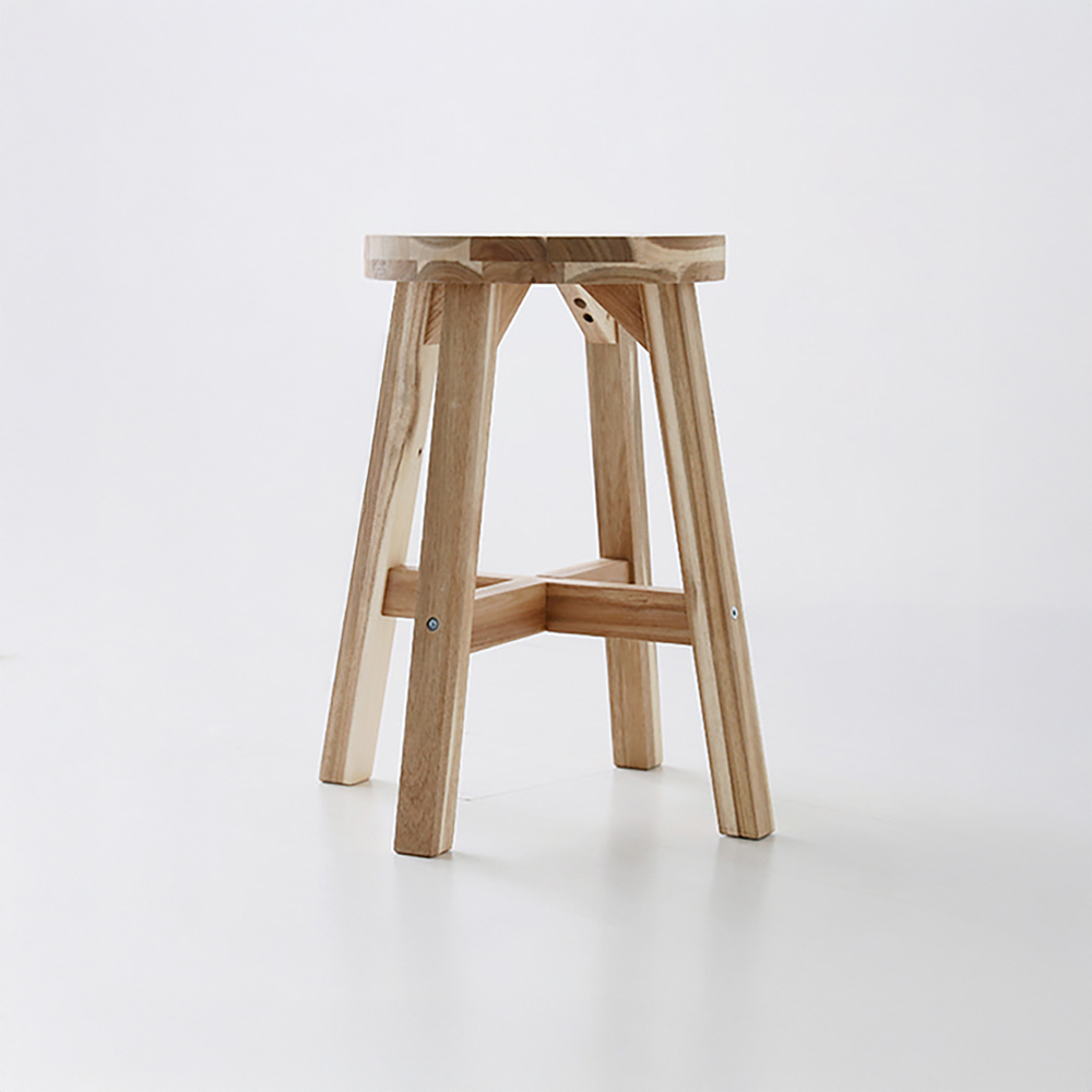 HAN 라운드원목스툴 450 아카시아 내추럴 9530.8288