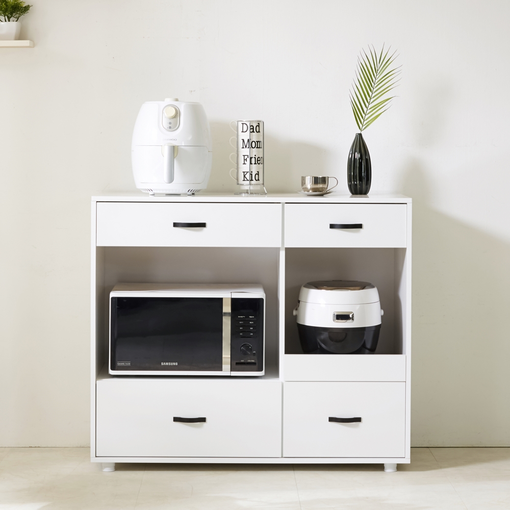 레모노 밥솥레일선반 밥솥장 전자렌지 수납장 선반 다이