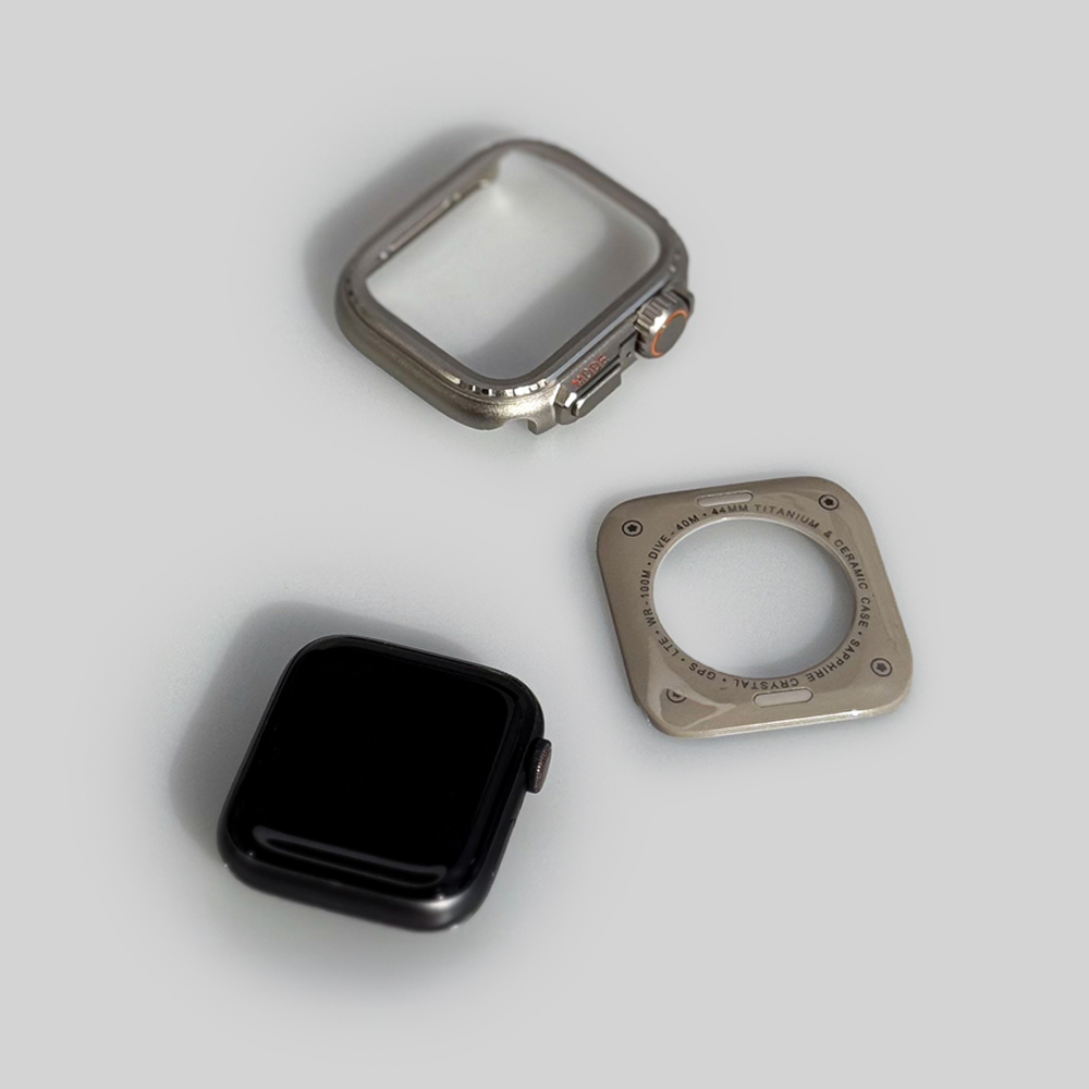 웨어플래닛 애플워치 울트라 체인저 3세대 메탈프레임 케이스 보호 컬러 쉴드 프로텍터 커버