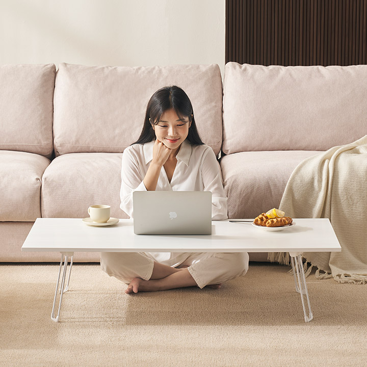 삼익가구 폴앤 1200 빅사이즈 접이식 테이블 사각형