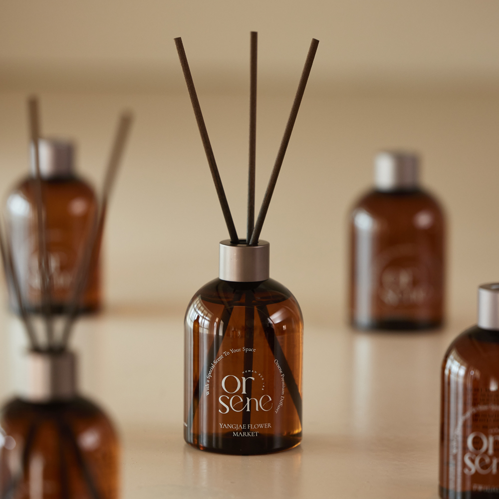 올센느 디퓨저 방향제 실내 화장실 화캉스 인테리어 집들이선물 생화향 250ml 양재꽃시장