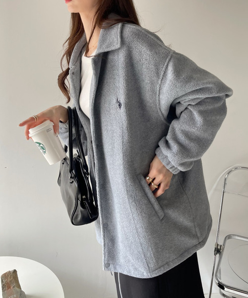 유에스폴로아센 자켓 양털 코치 양털 후리스 남녀공용 85733803 - 상세 이미지 2