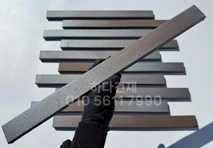 점토타일 롱와이드 메탈브라운 500x40x15T / 하다건재