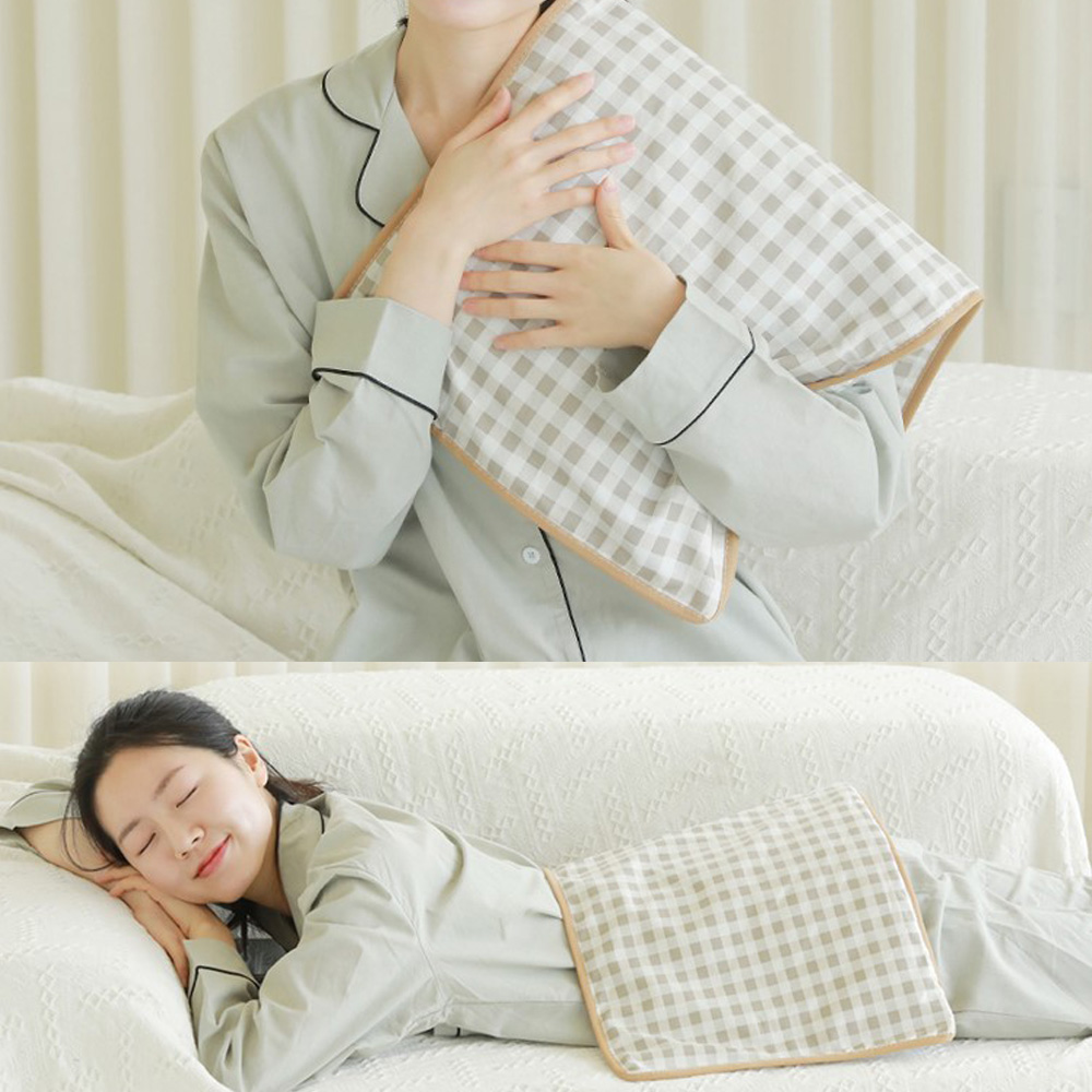 건강바다 프리미엄 국산 온열찜질기 허리 복부 어깨 배 무릎 맥반석 - 메인 이미지
