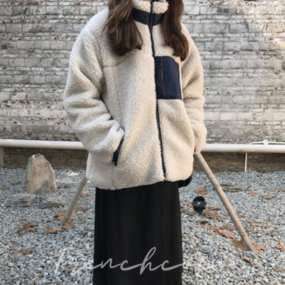 프렌치코코 털자켓 플리스 후리스 남여공용 양털자켓