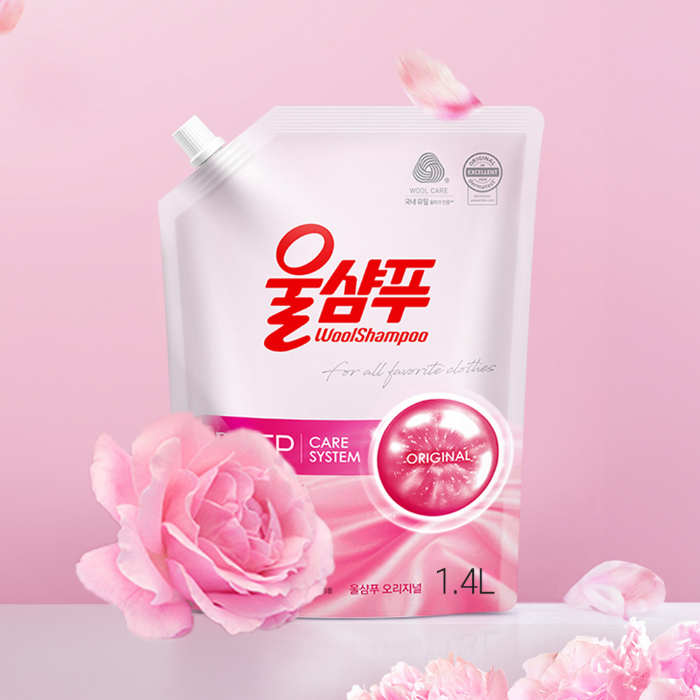애경 울세제 오리지널 울샴푸 리필 1.4L+1.4L - 상품 이미지