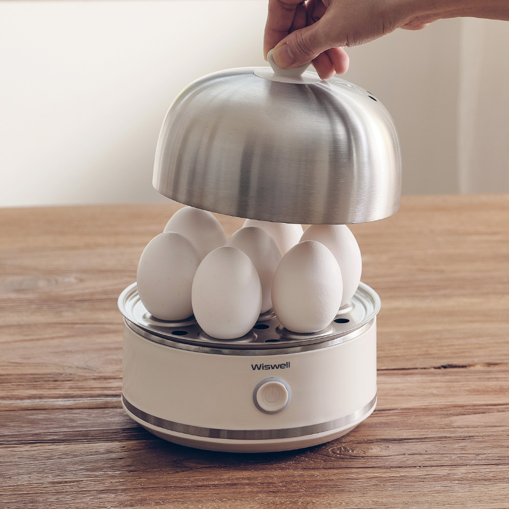 위즈웰 계란찜기 올 스테인리스 전기 찜기 기계 스텐 달걀 삶기 에그스팀